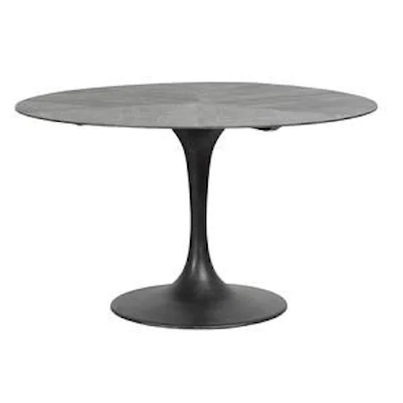 Black Round Dining Table